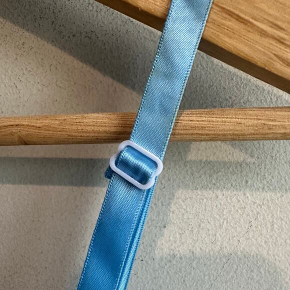 Vanity Fair Vintage Stain Lace Camisole Lingerie Top Made in USA Blue size 38 - Picture 12 of 13